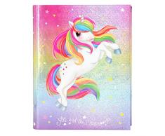 Depesche 10554 Lot de Papier à Lettre avec Autocollants, enveloppes et Feuilles, Ylvi et Minimoomis, Licorne Naya Multicolore