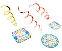 amscan 670471 Bright Anniversaire Décoration Tourbillon Value Pack