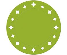 Givi Italia 62597 6 Sets de Table cm. 33, Vert Citron