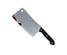 Bristol Novelty Novelty-BA2235 BA2235 Faux Couperet de Cuisine Ensanglanté, Adulte Unisexe, Multicolore