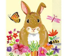 Unique Party- Serviettes de table, 72632, Multicolore, Lot de 16