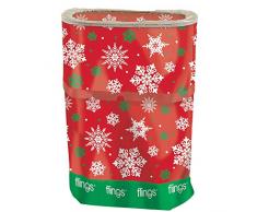 Amscan International 130109 Flocon de Neige de Noël Fling Poubelles