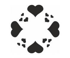 Eulenspiegel 105962 Pochoir Autocollant Motif cœur