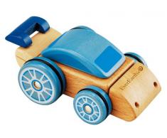 Everearth - EE33290 - Véhicule Miniature - Voiture Modulable Camion, Pelleteuse et Voiture de Course en Bois