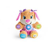 Fisher-Price la sœur de Puppy Eveil Progressif jouet bébé, peluche interactive, version allemande, 6 mois et plus, FPP53
