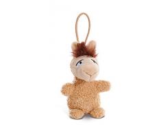 NICI- Lama Luis en Peluche avec Lampe LED pour Sac à Main, 44784, Marron