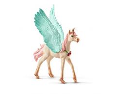 Schleich- Figurine Licorne-pégase Bijou, Poulain bayala, 70575, Multicolore