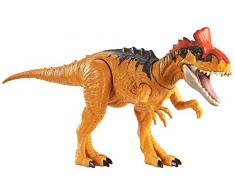 Jurassic World Attaque Sonore figurine articulée de Cryolophosaurus avec mouvements, sons réalistes et mâchoires qui claquent, jouet pour enfant, GJN66