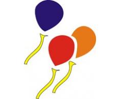 Eulenspiegel 106228 Pochoir Autocollant Motif Ballons