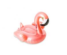 Jeux dextérieur Didak Pool - Matelas / Bouée Gonflable - Bouée Flamant Rose Rose Or - 140x130x120cm