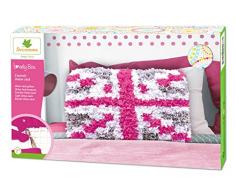 Kit de loisir créatif enfant - Coussin cotton strippes Union Jack - DIY - Lovely Box Collector - Dès 7 ans - Sycomore - CRE5220