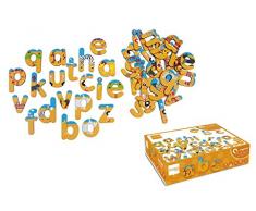 Scratch Play&Learn: AIMANTS ABC / Safari 4x4cm, 60 Lettres, en Carton, en boîte, 3+