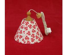 Rulke Rulke010532 Lampe à Suspension avec Tissu imprimé décran