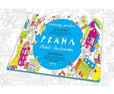 Wimmelstadtplan Prag Poster à colorier