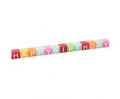 Small Foot- Cubes de bougies pour anniversaire Multicolore (1)
