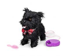 Tobar - 28779 - Peluche animée chien noir scotty à promener, collection Animigos