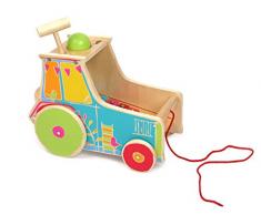 small foot 10377 Jouet de motricité Tracteur xylophone en bois inclus, avec jouet à marteler pour faire de la musique, à partir de 18 mois