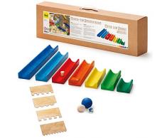 Erzi 50.5 x 14.5 x 7.5 cm Allemand Jouet en Bois leau et marbre Run