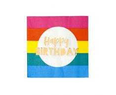 Talking Tables Serviette de Table, RAIN-NAPKIN-HB, Noël