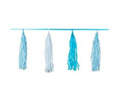 Folat Bébé Tassel Guirlande fanions 3 Metre – Bleu Clair