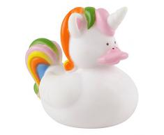 eBuyGB 1317306 Licorne Canards en Caoutchouc Enfants Jouet de Bain éclaboussures deau, Blanc