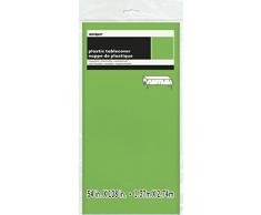 Unique Party 5098 - Nappe en Plastique Vert Citron 2,74 m x 1,37 m