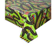Unique Party 52073 - Nappe en Plastique - 2,13 m x 1,37 m - Fête à thème de Construction