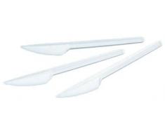 amscan - 551137 - 25 Couteaux en Plastique - Blanc