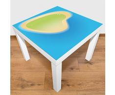 Play Mat Tapis de Jeu pour Table ou Sol Petit Atoll, Non Toxique, antidérapant, Lavable, 55 x 55 cm, sadapte Parfaitement sur IKEA Lack Table