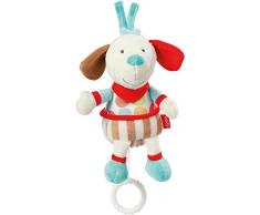 Stripes & Dots Rayures et Points Fehn Mini-Musical Chien en Peluche avec écharpe
