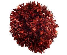 Gifts SHATCHI-1071 Lot de 4 guirlandes de Noël décoratives de luxe Rouge 120 mm