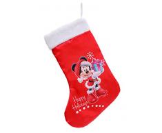 Ciao 90912 Chaussette de Noël Disney Minnie Rouge Taille S