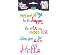 Aladine - 41418 - Autocollant Textile - Enjoy Your Life