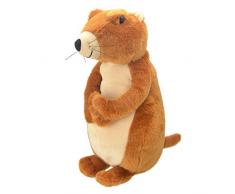 Wild Planet – All About Nature-25 cm Chien des prairies à la Main, Peluche réaliste, Multicolore (K8188)