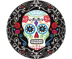 Amscan International 721519 23 cm Jour de la Morts Papier Assiettes
