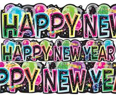 Nappe Plastique Countdown to New Years Bannière articulée 4.5 Multicolore