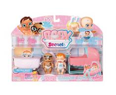 Baby Secrets - 30856 - Pack de 3 dont 1 Mystère (Cheval à Bascule / Landau / Berceau ou Chaise Haute) - Modèle Aléatoire