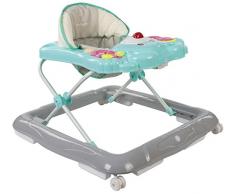 Sun Baby - B01.001.1.9 - Marchette Ours avec Hochets - Turquoise et Gris - Multicolore