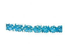 Guirlande en papier bleu 6 m