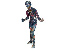 Morphsuits Déguisement l Habit Carnaval dhalloween Légende Urbaine Mythe Monstre Enfants Unisexes, KLORBZL Zombie Carbonisé