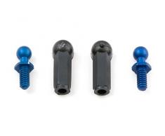 Team Associated Clous en Aluminium Bleu et gobelets en Plastique.