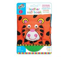 Galt Toys Livre en Tissu avec Anneau de Dentition-Jungle, 1005110, Multicolore