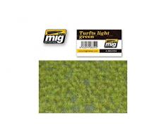 AMMO munitions Mig-8354 Turfts Vert Clair Tapis de Gazon, Multicolore