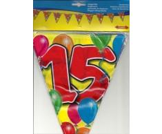 Folat 1 Guirlande de 15 Ans pour fête de 10 m