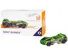 Hot Wheels id voiture Night Burner avec puce NFC intégrée, identification unique, échelle 1/64, jouet pour enfant, 8 ans et plus, FXB47