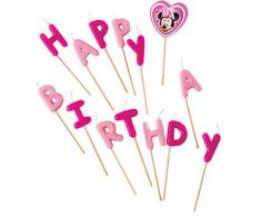 Disney Minnie Mouse Bougies Happy Birthday Lot de 14 pièces