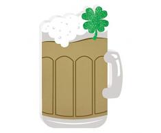 Amscan 242549 Mini tasse à bière en MDF 10,16 cm x 15,24 cm