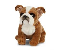 Peluche Living Nature – Chien bouledogue anglais en peluche (20 cm)