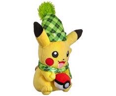 Pikachu 576936 - Pikachu en tenue dhiver, peluche, 20cm