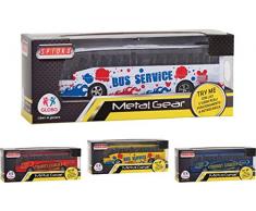 Globo Toys 92 834,5 cm 4 Couleur Spidko Essaye-Moi moulé sous Pression Retroc Auto Bus avec lumière et Son